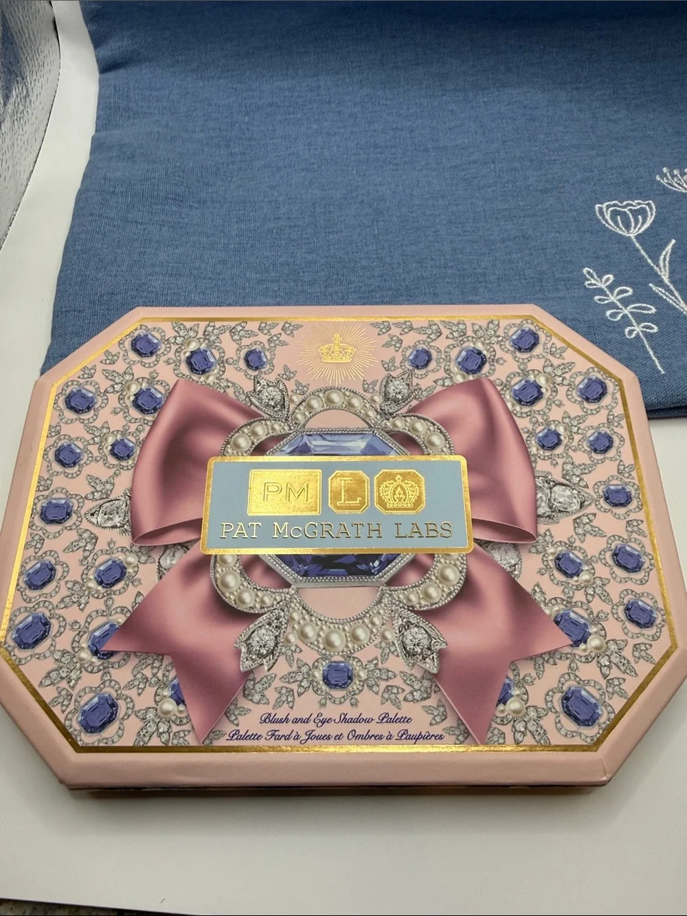 Pat McGrath Pallete and Lipstick, Lavender Eye Mask and Cosmetic Pouch Set
